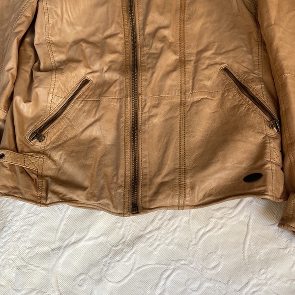 Scotch and Soda Beautiful Brown Leather Jacket - Picture 10 of 10